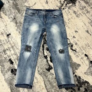 Dear John Jeans Womens 30 Madison Girlfriend‎ Distressed Denim